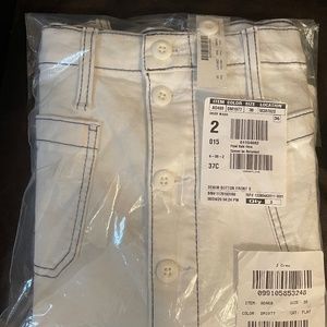 J.Crew denim button-front skirt